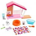 thumbnail image 4 of Barbie Estate indoor Furniture Dog House and Accessories Set with Puppy for Kids Ages 3 and Up, 4 of 6