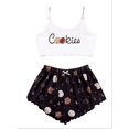 thumbnail image 2 of Hot Women's Sleepwear Cute Cartoon Print Short Set Pajamas for Women Pajama Set Sweet Short Sleeve V-Neck & Shorts Summer Pijama, 2 of 4
