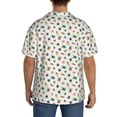 thumbnail image 3 of Sikiie colorful doodle insects Print Men's Wrinkle Free Untucked Cuban Shirt Business Casual Button Down Shirts Short Sleeve Shirt-Medium, 3 of 5