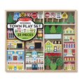 thumbnail image 1 of Melissa & Doug Wooden Town Play Set With Storage Tray (32 Pcs), 1 of 1