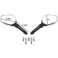 thumbnail image 3 of Krator Black/Chrome Skeleton Hand Motorcycle Mirrors Compatible with Yamaha RZ TZ TD TDM 250 350 700 750 850 1000 Fazer, 3 of 3