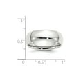 thumbnail image 3 of Solid 14k White Gold 7mm Comfort Fit Plain Classic Wedding Band Ring Size 9.5, 3 of 4
