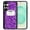 Purple Composition Book, variant on WIRESTER Shockproof Soft Rubber Cover Case for Samsung Galaxy S25  / S25 Plus 6.7" 2025, Black Composition Book