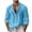 Sky Blue, variant on Ohufall Men's Shirts Cotton Linen Turndown Collar Button Top Long Sleeve Fashion Comfort Casual Tshirts