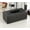 Black E, variant on Leather Tissue Box Holder - Waterproof Rectangular Tissue Box Cover Vintage Napkin Paper Holder for Home,Office&Car Decor (Black)