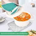 thumbnail image 3 of Yayeee Pot Holders Kitchen Heat Resistant with Pocket 7"x9.8" Cotton Oven Cooking Hot Pads, Black Cat and Coffee, 3 of 7