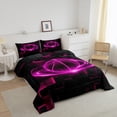 thumbnail image 3 of Hippie Pink Basketball Bedding Set,Basketball Queen Comforter Set Teens Adults,Hippie Neon Down Comforter Bedroom Decor,Sports Game Bed Set, 3 of 7