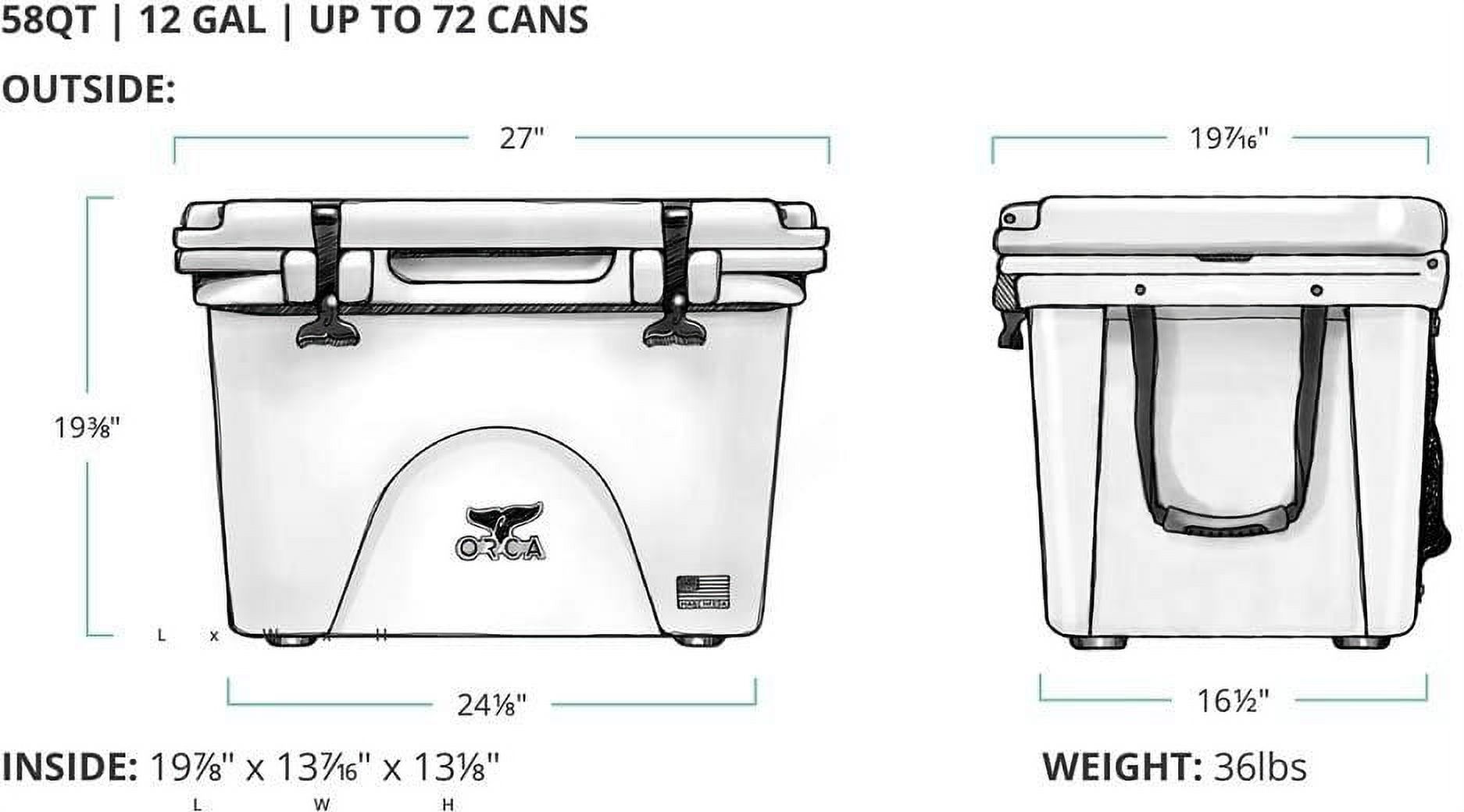 ORCA TP0580RCORCA Cooler, Tan, 58-Quart, TP058ORC - Walmart.com