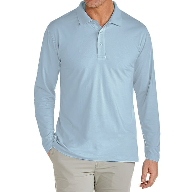 Men's Long Sleeve Polo Shirts - Walmart.com