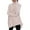 Pink, variant on RMGVDSD Womens Turtleneck Long Batwing Sleeve Asymmetric Hem Casual Pullover Sweater Knit Tops Oversized Sweaters Solid Color Comfort Pullover Sweater Tops /White