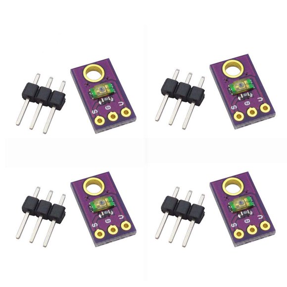 Comidox 4 Piezas Temt6000 Módulo De Sensor De Luz Módulo De Intensidad De Luz Analógica Sensor De Luz Visible Para Arduino
