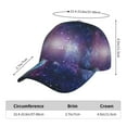 thumbnail image 5 of Xecao Planets Stars And Galaxies1 for Baseball Cap: Unisex, crafted from classic polyester twill fabric, featuring a soft unconstructed design, 5 of 5