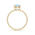 thumbnail image 2 of Angara Natural 1.5 Ct. Aquamarine Solitaire Ring in 14K Yellow Gold for Women (Ring Size: 12), 2 of 11