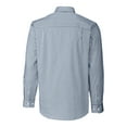 thumbnail image 3 of Men's Cutter & Buck  Navy San Antonio Missions Big & Tall Easy Care Stretch Gingham Long Sleeve Button-Down Shirt, 3 of 3
