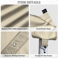 thumbnail image 5 of Pakunoda 10' X 20' Carport Canopy Replacement Cover, Portable Car Garage Shelter Party Top Tent with 34PC Ball Bungees, Cream (Only Cover, Frame Not Included), 5 of 8
