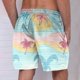 thumbnail image 4 of Pantalones Cortos Casuales de los Hombres Impresos Pantalones de Playa con Cordón de Bolsillo Deportivos, Poliéster Ligero para Primavera Verano Al Aire Libre Y Diario, 4 of 8