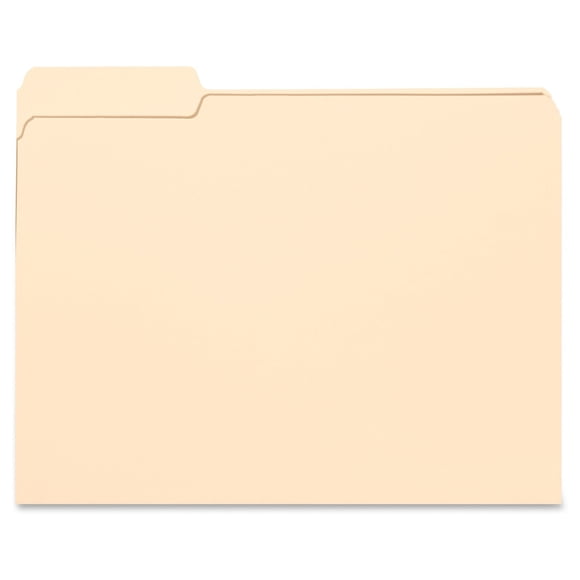 Carpeta de archivos SMEAD con lengüeta cortada en 1/3, posición izquierda, tamaño carta
