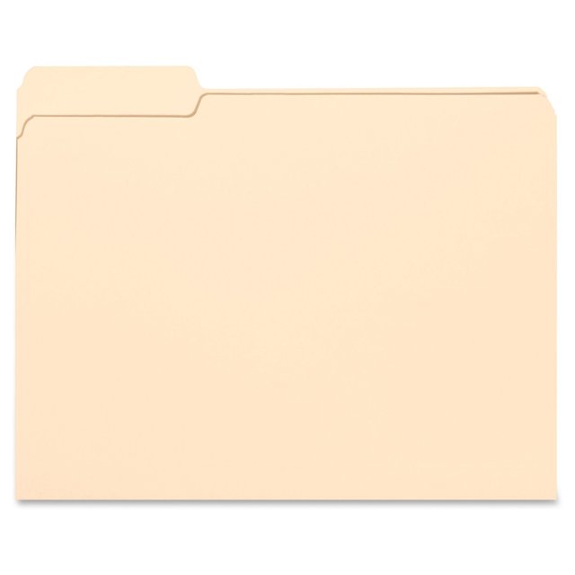Carpeta de archivos SMEAD con lengüeta cortada en 1/3, posición izquierda, tamaño carta