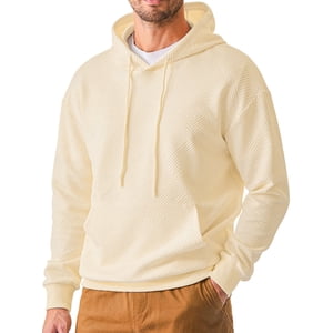 Gents Bliss Men's Geometric Texture Long Sleeve Hoodie