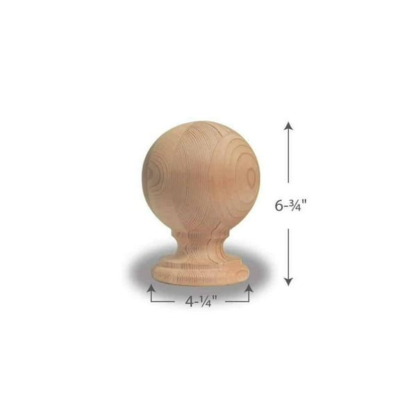 Jumbo Traditional Finial, Treated Pine – Decorative Post Cap for 6x6 Posts, 1 Piece
