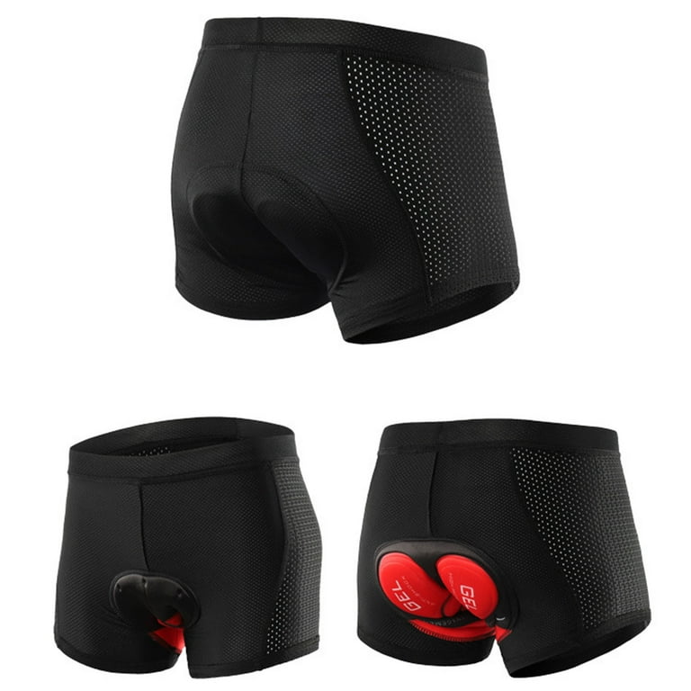 Men's Cycling Underwear, 3D Padded Bike Shorts, Quick Dry Breathable M –  MEETWEE
