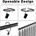 thumbnail image 4 of Curtain Clip Rings, 1.5 Inch, Openable Metal Hooks for Drapery. Rustproof finish for window rods, 4 of 5