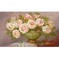 thumbnail image 2 of Dvoretskiy, Petrovich 32x21 Black Ornate Wood Framed with Double Matting Museum Art Print Titled - Soft pink Roses, 2 of 4