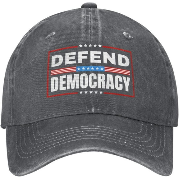 Defend-Democracy Hats Anti Idiot Resist- Hat Denim Cap