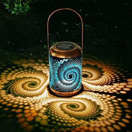 Birthday Gifts for Women,Solar Lanterns Outdoor Hanging Lantern Lights, Dragonfly Hollowed-Out Metal Decor Lantern, Waterproof LED Decorative Garden Light - Delicate Garden Decoration for Patio, Yard