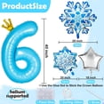 thumbnail image 2 of Set de globos Florisland Frozen 40" Elsa 4 copo de nieve, 2 of 6