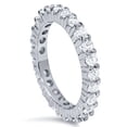 thumbnail image 2 of Pompeii Platinum 1ct Prong Diamond Eternity Wedding Ring (G-H,I1), 2 of 4