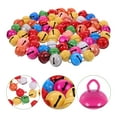 thumbnail image 3 of 100pcs Metal Round Bells Craft Bells Small Bells Colored Christmas Bells for DIY, 3 of 6