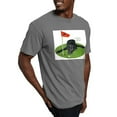thumbnail image 4 of CafePress - Black Lab Golfer Ash Grey T Shirt - Mens Comfort Colors Shirt, 4 of 5