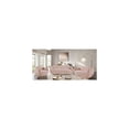 thumbnail image 4 of Meridian Furniture Bloom Pink Teddy Fabric Sofa, 4 of 17