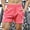 Red, variant on Mens Shorts Clothing Under $10 Solid Color Casual Fashion Loose Drawstring Pockets Exercise Shorts Pants