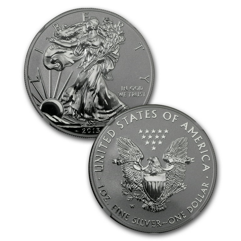 2013 2-Coin Silver Eagle Set SP/PF-70 NGC (ER/FR, West Point