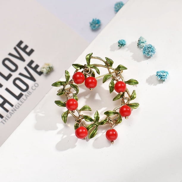 Zhuge Broches, alfileres, broches vintage, broche de esmalte verde, broches de flores y plantas de moda, accesorios de joyería de moda para mujeres y niñas, regalo, B11