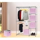 thumbnail image 4 of Bidones de almacenamiento SIMPLE HOUSEWARE, cubos plegables, 28 cm, color rosa, paquete de 6, 4 of 7