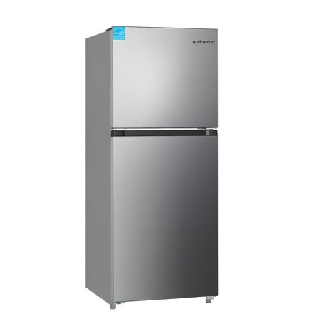 Upstreman 11.6 Cu.Ft. Top Freezer Refrigerator, Two Door Frost Free Apartment Size Refrigerator, Energy Star, Stainless Steel Door, Adjustable Thermostat Control, BD116