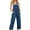 Blue, variant on Womens Denim Bib Overalls Classic Adjustable Straps Jeans Pants Pocket Jumpsuit Denim Dungarees Baggy Loose Fit Overall Suspender Straight Leg Long Playsuit Trousers