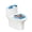 Christmas Hippo, variant on HELLHERO Christmas Snowman Snowflakes Toilet Lid Covers Elastic Edge & Washable Toilet Seat Covers Stays in Place Pack of 2