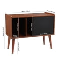 thumbnail image 2 of Luku Record Player Stand, End Table with Charging Station, Vinyl Storage Table Holds Up to 220 Albums, Turntable Stand, Retro Stereo Stand, Vinyl Record Holder for Living Room, 2 of 7