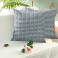 thumbnail image 4 of 2 uds sofá cama sofá sala de estar decoración abrazar almohada, funda de cojín cuadrado, decoración del hogar de estilo bohemio almohada a rayas de pana, 4 of 5