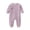 Purple, variant on Baby Boys Girls Pajamas Cute Long Sleeve Button Romper PJS for Infant Fall Winter Clothes Size 0-24 Months(Green,9-18 Months)