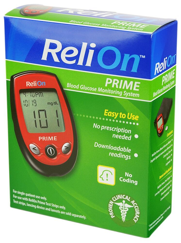 ReliOn PRIME Blood Glucose Monitoring System, Red - image 5 of 12