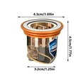 thumbnail image 4 of TIELUTT Stainless Steel Floor Drain Stickers Floor Drain Core Hot Tubs Inflatable 2 Person Swimming Pool Filter Parts Hot Tub Headrest Replacement Universal 110v Hot Tub Plug and Play Spa Packs for H, 4 of 8