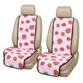 thumbnail image 7 of FOR U DESIGNS Car Seat Cover Non-Slip Universal Car Accessories Pink Strawberry Flower Print, All-Season, Comfort, Washable Polyester, Quilted Car Accessories for Most Cars SUVs Trucks, 7 of 7