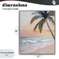 thumbnail image 4 of Stupell Industries Tropical Tranquil Sunset & Beach Palm Gray Framed Giclee Art, 11 x 14, by Creative Studio, 4 of 8