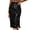 11-Black904, variant on Puliio Women's Vertical Sequin Bodycon Midi Skirt High Waist Side Slit Party Skirts