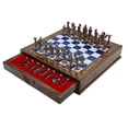 thumbnail image 3 of Juego de ajedrez INTERIART de 38 x 38 x 8 cm con piezas de metal del ejército británico, 3 of 6